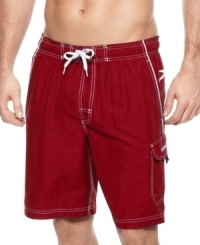 Out to sea. That's exactly where you'll want to be when you're in these comfy swim trunks from Speedo. Out to sea. That's exactly where you'll want to be when you're in these comfy swim trunks from Speedo.