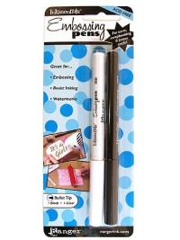 Ranger Inkssentials Embossing Pens, 2-Pack, Black And Clear Ranger Inkssentials Embossing Pens, 2-Pack, Black And Clear