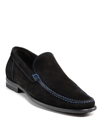 Step into the spotlight in the Colby suede dress loafer and bask in its low, lean lines and tasteful topstitch accents. Step into the spotlight in the Colby suede dress loafer and bask in its low, lean lines and tasteful topstitch accents.