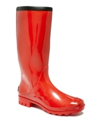 After the rain comes a rainbow! Choose your favorite color and start enjoying the glow a little early with these rain boots by Bootsi Tootsi. After the rain comes a rainbow! Choose your favorite color and start enjoying the glow a little early with these rain boots by Bootsi Tootsi.