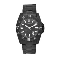 Bulova Men's 65B114 Black Stainless Steel Black Dial Watch Bulova Men's 65B114 Black Stainless Steel Black Dial Watch