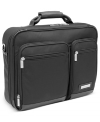 Skilled in the business of your business. Skip hassle, confusion & disorganization when you travel with this fully-stocked and durable brief. Featuring a convertible back zip pocket that slides over the handles of rolling uprights, this brief is an easy traveler with a slim design that packs in your laptop, important files, accessories and everything you need to travel like a pro. Skilled in the business of your business. Skip hassle, confusion & disorganization when you travel with this fully-stocked and durable brief. Featuring a convertible back zip pocket that slides over the handles of rolling uprights, this brief is an easy traveler with a slim design that packs in your laptop, important files, accessories and everything you need to travel like a pro.