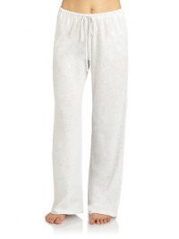THE LOOKDrawstring elastic waistSide pocketsComfort fitTHE FITRise, 12Inseam, about 41 THE MATERIALPima cottonCARE & ORIGINMachine washImported THE LOOKDrawstring elastic waistSide pocketsComfort fitTHE FITRise, 12Inseam, about 41 THE MATERIALPima cottonCARE & ORIGINMachine washImported