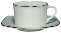 Mikasa Couture Platinum Tea Cup & Saucer Mikasa Couture Platinum Tea Cup & Saucer