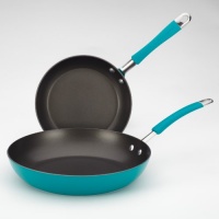 KitchenAid Aluminum Nonstick 9 and 11.5 Skillet Twin Pack, Peacock KitchenAid Aluminum Nonstick 9 and 11.5 Skillet Twin Pack, Peacock