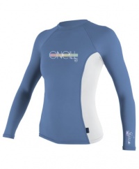 O'Neill Girl's Skins Long Sleeve Rash Crew Tee O'Neill Girl's Skins Long Sleeve Rash Crew Tee