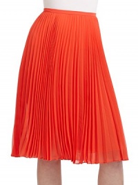 THE LOOKThin banded waistPleated silhouetteSide zip closureTHE FITAbout 27 longTHE MATERIALPolyesterFully linedCARE & ORIGINDry cleanImportedModel shown is 5'10 (177cm) wearing US size 4. THE LOOKThin banded waistPleated silhouetteSide zip closureTHE FITAbout 27 longTHE MATERIALPolyesterFully linedCARE & ORIGINDry cleanImportedModel shown is 5'10 (177cm) wearing US size 4.