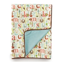 Skip Hop Reversible Plush Blanket, Alphabet Zoo