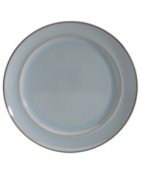 Handsome and understated, the Sienna gourmet plate features a glazed blue tint and mocha trim for smart-casual style at breakfast, lunch and dinner. Handsome and understated, the Sienna gourmet plate features a glazed blue tint and mocha trim for smart-casual style at breakfast, lunch and dinner.
