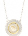GURHAN Island  Silver and Gold Necklace with Mabe Pearl Pendant Necklace