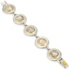 GURHAN Island  Silver and Gold Mabe Pearl Bracelet