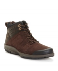 Cruise the trails or the concrete even in the worst conditions with the durable design of these waterproof men's boots from Rockport. Fully equipped with Hydro-Shield protection and signature adidas cushioning, this pair of boots for men was designed for ultimate comfort. Cruise the trails or the concrete even in the worst conditions with the durable design of these waterproof men's boots from Rockport. Fully equipped with Hydro-Shield protection and signature adidas cushioning, this pair of boots for men was designed for ultimate comfort.