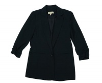 Michael Kors Ruched Sleeve Jacket Navy 6