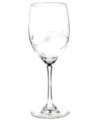 With a simple flourish in fine crystal, the Rhea goblet from Marquis by Waterford crystal stemware lends effortless grace to contemporary decor. A timeless silhouette rooted in a minimalist base and tapered stem will set your table apart. With a simple flourish in fine crystal, the Rhea goblet from Marquis by Waterford crystal stemware lends effortless grace to contemporary decor. A timeless silhouette rooted in a minimalist base and tapered stem will set your table apart.
