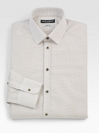 A dress wardrobe essential with an exquisite dot pattern exudes sophistication in the boardroom and beyond.Button-frontPoint collarCottonMachine washMade in Italy A dress wardrobe essential with an exquisite dot pattern exudes sophistication in the boardroom and beyond.Button-frontPoint collarCottonMachine washMade in Italy