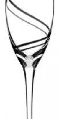 Luigi Bormioli Black Swirl 7-1/2-Ounce Champagne Flute Stem, Set of 4 Luigi Bormioli Black Swirl 7-1/2-Ounce Champagne Flute Stem, Set of 4