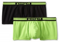Papi Men's Stretch 2 Pack Solid Brazilian Trunk Brief, Black/Mojito, Medium Papi Men's Stretch 2 Pack Solid Brazilian Trunk Brief, Black/Mojito, Medium