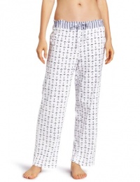 Nautica Sleepwear Women's Mini Anchor Print Knit Ankle Pant Nautica Sleepwear Women's Mini Anchor Print Knit Ankle Pant