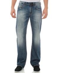 Straight ahead. Take the easy path to comfort and style with these jeans from Buffalo David Bitton. Straight ahead. Take the easy path to comfort and style with these jeans from Buffalo David Bitton.
