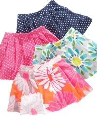 Perfect for her play date. Attached shorts underneath and a girlie print make this scooter from Carter's the perfect piece to keep her comfortable and cute while she plays all day. Perfect for her play date. Attached shorts underneath and a girlie print make this scooter from Carter's the perfect piece to keep her comfortable and cute while she plays all day.