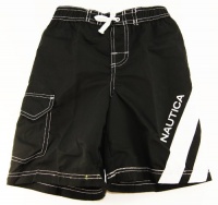 Nautica Kid Boys 8-20 Black Pull-On Swim Shorts/Swimwear/Swim Trunks Nautica Kid Boys 8-20 Black Pull-On Swim Shorts/Swimwear/Swim Trunks