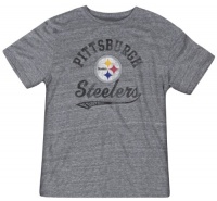 NFL Men's Pittsburgh Steelers Retro Big Sweep Tee (Hunter , Small)