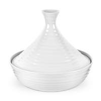 An elegant tagine features a classic shape that complements your fine cuisine.