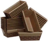 Kitchen Supply 4 x 2 x 2 Inch Paper Loaf Pan, Set of 25 Kitchen Supply 4 x 2 x 2 Inch Paper Loaf Pan, Set of 25