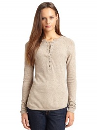 THE LOOKCrewneckLong raglan sleevesFront hook-and-eye closure with button detailSide-vented, rounded hemTHE FITAbout 27 from shoulder to hemTHE MATERIALCotton/Nylon/CashmereCARE & ORIGINDry cleanImportedModel shown is 5'11 (177cm) wearing US size Small. THE LOOKCrewneckLong raglan sleevesFront hook-and-eye closure with button detailSide-vented, rounded hemTHE FITAbout 27 from shoulder to hemTHE MATERIALCotton/Nylon/CashmereCARE & ORIGINDry cleanImportedModel shown is 5'11 (177cm) wearing US size Small.