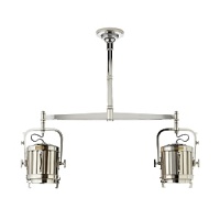 With its boldly contemporary aesthetic, this Ralph Lauren pendant lamp with two lights sets the stage for a sleek, modern home. With its boldly contemporary aesthetic, this Ralph Lauren pendant lamp with two lights sets the stage for a sleek, modern home.