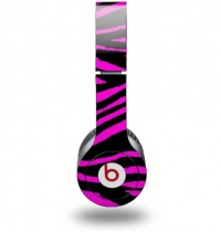Pink Zebra Decal Style Skin (fits Beats Solo HD Headphones - HEADPHONES NOT INCLUDED) Pink Zebra Decal Style Skin (fits Beats Solo HD Headphones - HEADPHONES NOT INCLUDED)