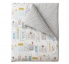 DwellStudio Play Blanket, Skyline Light Blue