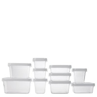 OXO Good Grips 20-Piece LockTop Container Set with White Lids OXO Good Grips 20-Piece LockTop Container Set with White Lids
