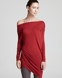 Worn off the shoulders or cowl neck-style, this slouchy HELMUT shirt is a no-fail choice to pair with moleskin leggings or love-worn denim come fall weekends. Worn off the shoulders or cowl neck-style, this slouchy HELMUT shirt is a no-fail choice to pair with moleskin leggings or love-worn denim come fall weekends.