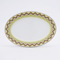 From the fashion house of Missoni, Margherita bone china is decorated with multicolor kaleidoscopic flowers. From the fashion house of Missoni, Margherita bone china is decorated with multicolor kaleidoscopic flowers.