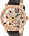 Akribos XXIV Men's AKR418RG Bravura Mechanical Skeleton Rose Gold-Tone Watch