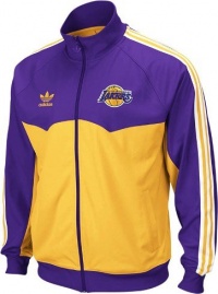 Los Angeles Lakers Adidas Originals Round Off Track Jacket Los Angeles Lakers Adidas Originals Round Off Track Jacket