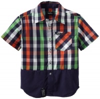 LRG - Kids Boys 2-7 Little Motives Short Sleeve Woven, Navy, 5 LRG - Kids Boys 2-7 Little Motives Short Sleeve Woven, Navy, 5