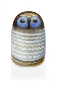 iittala Birds of Toikka Mouthblown Glass Bird, Owlet