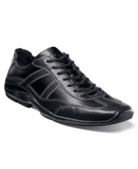 Inspired by the sleek and supportive styles you wear to the gym, these lightweight leather men's sneakers from Stacy Adams easily complement your favorite casual looks. Inspired by the sleek and supportive styles you wear to the gym, these lightweight leather men's sneakers from Stacy Adams easily complement your favorite casual looks.