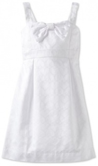 Lilly Pulitzer Girls 2-6X Little Leandra Dress Jacquard, Resort White Cross My Heart Jacquard, 5 Lilly Pulitzer Girls 2-6X Little Leandra Dress Jacquard, Resort White Cross My Heart Jacquard, 5