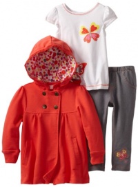 Kids Headquarters Baby-Girls Infant Jacket With Tee And Pants, Orange, 24 Months Kids Headquarters Baby-Girls Infant Jacket With Tee And Pants, Orange, 24 Months