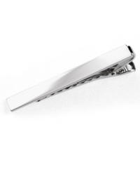 Keep it clean and streamlined. This polished silver tie clip from Kenneth Cole Reaction pulls it all together. Keep it clean and streamlined. This polished silver tie clip from Kenneth Cole Reaction pulls it all together.