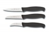 J.A. Henckels International 3-Piece Paring Knife Set, Black