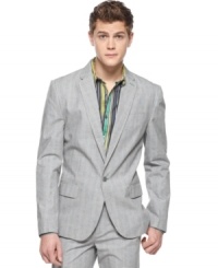 Stay sharp. This glen plaid blazer from Sons of Intrigue has throwback style in a modern silhouette. Stay sharp. This glen plaid blazer from Sons of Intrigue has throwback style in a modern silhouette.