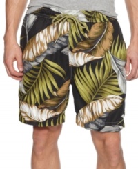 Feel as if your relaxing in the fronds with these print swim trunks from Tommy Bahama. Feel as if your relaxing in the fronds with these print swim trunks from Tommy Bahama.