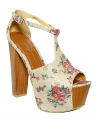 For fashion risk-takers only: this Dany sandal by Jessica Simpson makes an instant statement with a sky-high chunky heel and flirty peep-toe. For fashion risk-takers only: this Dany sandal by Jessica Simpson makes an instant statement with a sky-high chunky heel and flirty peep-toe.