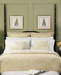 An embroidered pillow sham in 300 thread-count Egyptian cotton percale is the perfect addition to your Martha Stewart Ikebana bed. (Clearance) An embroidered pillow sham in 300 thread-count Egyptian cotton percale is the perfect addition to your Martha Stewart Ikebana bed. (Clearance)