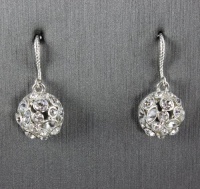 Charter Club Earrings, Silver-Tone Half Ball Rhinestone Drop Earrings Charter Club Earrings, Silver-Tone Half Ball Rhinestone Drop Earrings