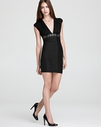 Take the plunge in this gorgeous Sky dress--embellished with a beaded empire waist for the utmost flattery, it's party-perfect ready and designed to make lasting first impressions. Take the plunge in this gorgeous Sky dress--embellished with a beaded empire waist for the utmost flattery, it's party-perfect ready and designed to make lasting first impressions.